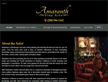 Tablet Screenshot of amaranthfinearts.com